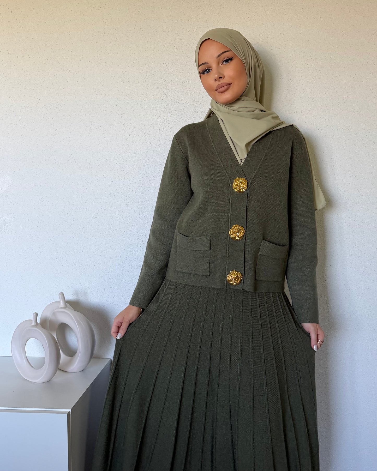Ensemble jupe en maille