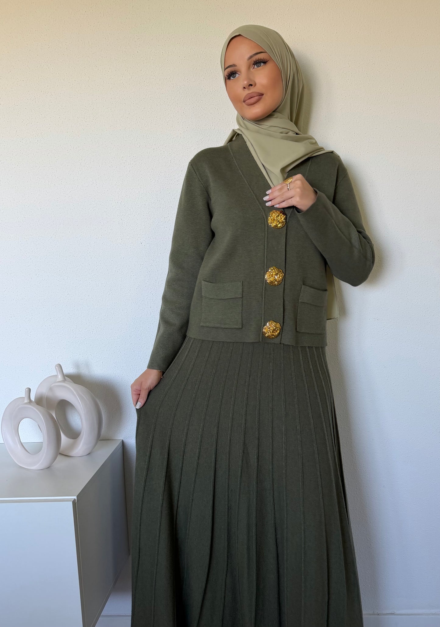 Ensemble jupe en maille
