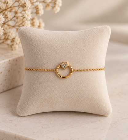 Bracelet Cœur en Acier inoxydable
