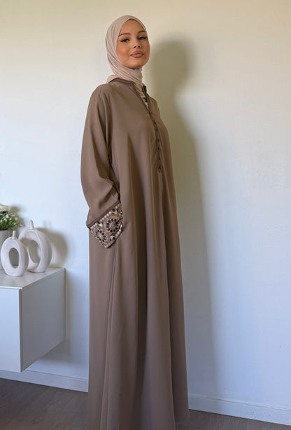 Abaya brodée style djellaba