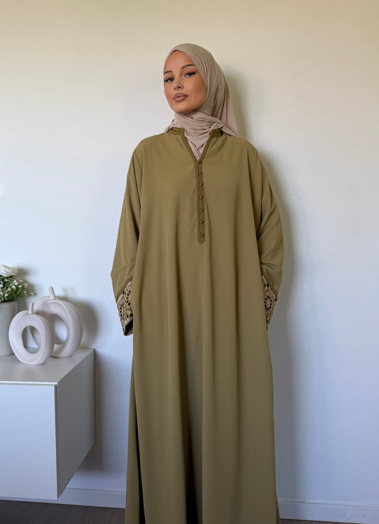 Abaya brodée style djellaba