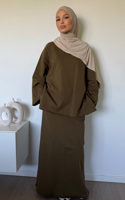 Ensemble jupe longue & haut oversize