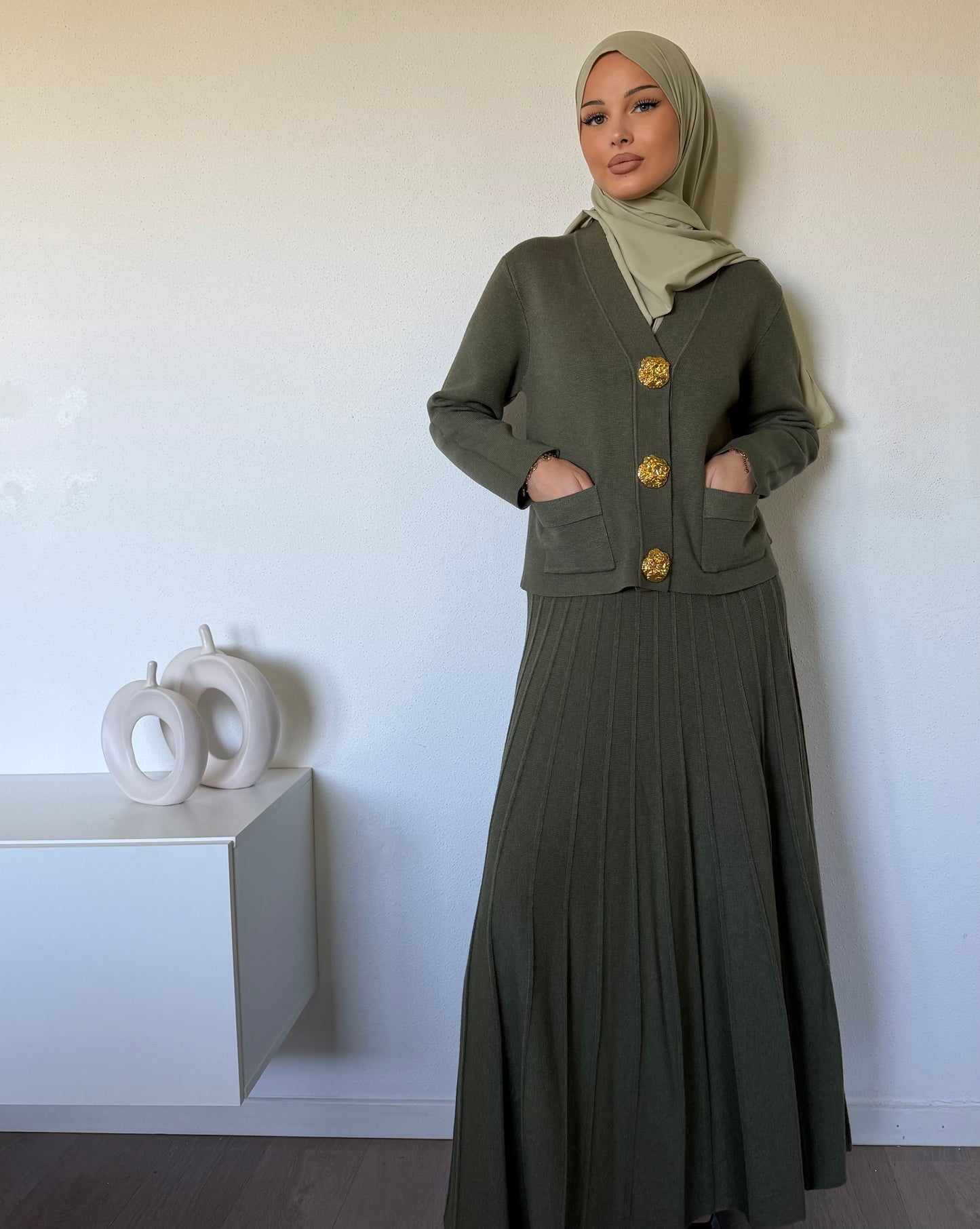 Ensemble jupe en maille