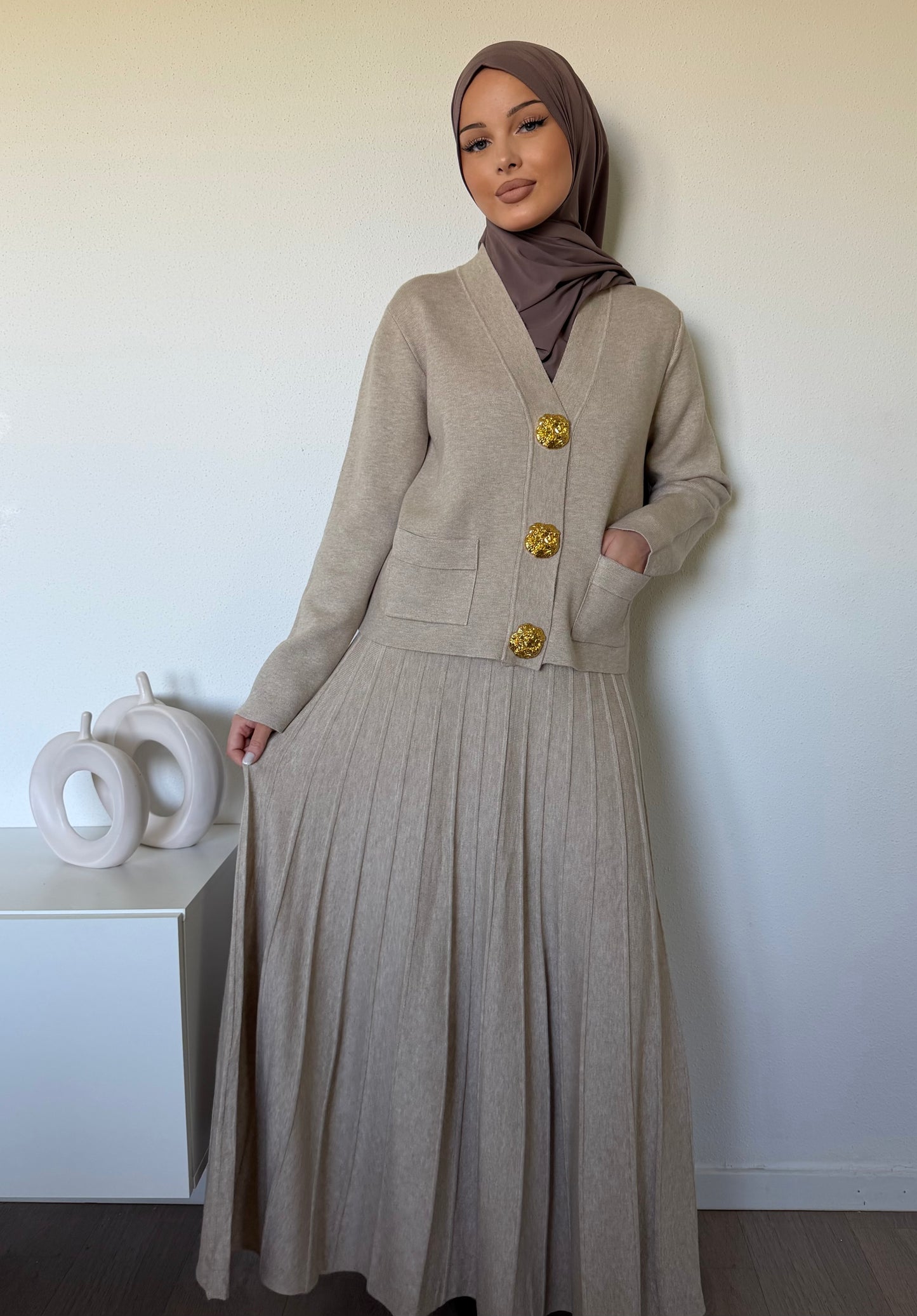Ensemble jupe en maille